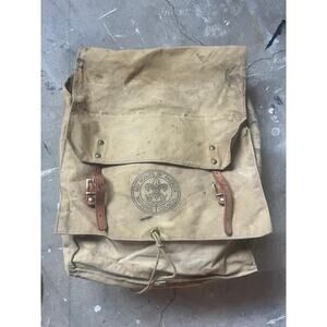 Vintage Boy Scouts Backpack  canvas, Distressed, Camping